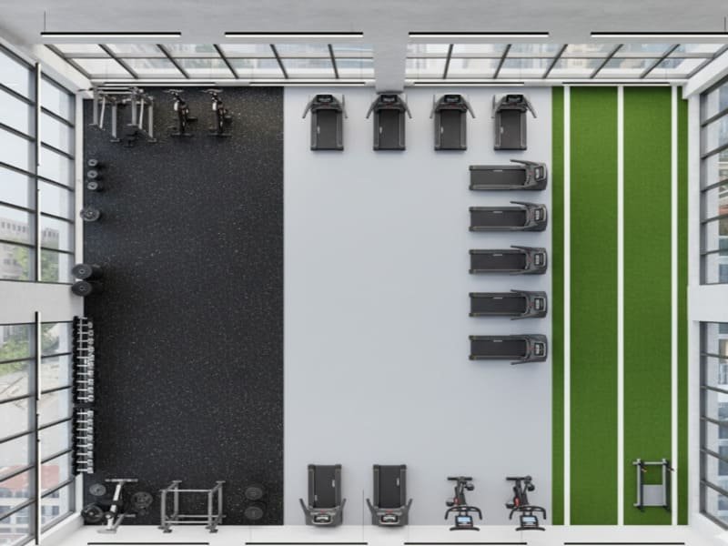 gym flooring cleanability and porosity test - rubber gym flooring